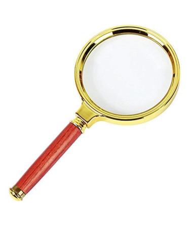 Glass 80mm Magnifier High Magnification Handheld Magnifier HD 10x Old People Read Read Newspapers Portable Child Ergonomics Light Weight Glass 165mm*80mm*10mm Loupe Made in China