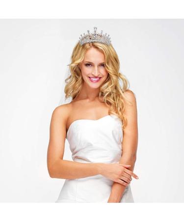 Crystal Silver Tiaras and Crowns for Women - Elegant Hair Accessories for Wedding and Birthday Celebrations - Buy Online on GoSupps.com