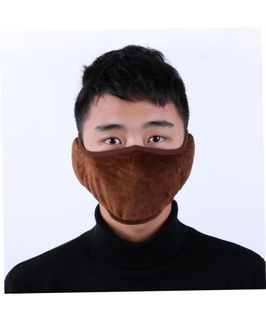 Healvian 2-in-1 Dust Protection Mask & Earmuffs - Unisex Face Mask Bundle for Men & Women - 2 Pieces - Coffee Color - Buy Online on GoSupps.com