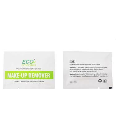 ECO Amenities 20 Count Makeup Remover Wipes | Aloe Vera & Vitamin E Facial Towelettes | Skin Cleansing Wipes - Individually Wrapped - Buy Online on GoSupps.com