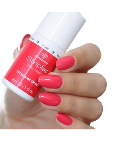 Alessandro Striplac UV Nail Polish - Kiss My Color | Gentle Long-Lasting Peel-Off Vegan | 8 ml - Buy Online on GoSupps.com