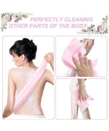 Yiclick Exfoliating Washcloth Towel 3 Pack for Body Exfoliation - Korean Back Scrubber and African Net Sponge Brush - 3 Colors - Buy Online on GoSupps.com