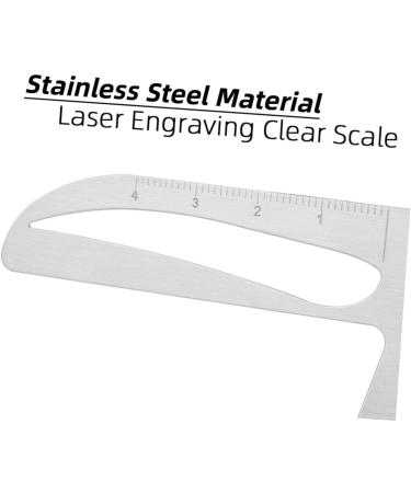 IWOWHERO Eyebrow Ruler Number Mold Makeup Stencil Eyebrow Tattoos Ruler Eyebrow Measuring Template Triangle Girl Extend - Buy Online on GoSupps.com