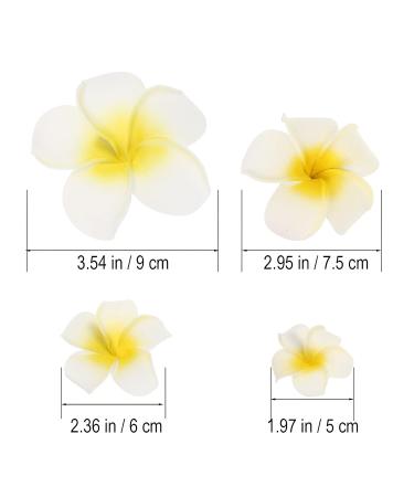 Beaupretty 4Pcs Flower Hair Clips - Hawaiian Plumeria Foam Flowers for Wedding & Holiday - Photo & Event Hair Claw Clip Set - Buy Online on GoSupps.com