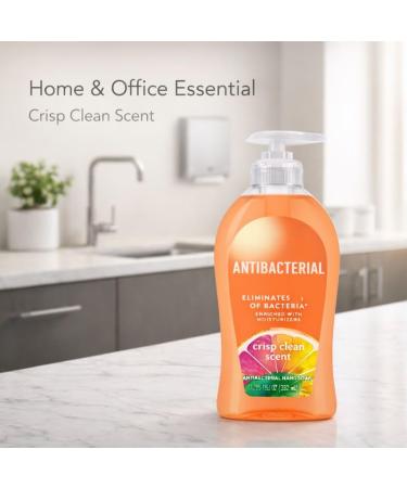 Crisp Clean Scent Liquid Hand Soap for Everyday Hand Washing Gentle Hand Wash for Home and Office Use Pump Bottle 11.25 fl oz - Buy Online on GoSupps.com