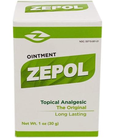 Zepol Original Topical Ointment for Muscles, Joints, Backache, Sprains & Strains - 1 oz (Pack of 2) - Buy Online on GoSupps.com
