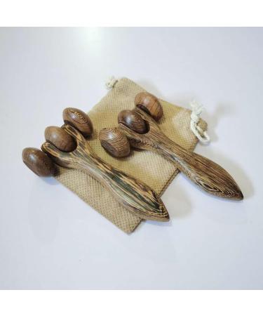 Portable Ergonomic Wooden Hand Massage Roller 7 | Enhance Relaxation & Stress Relief - Shop Now - Buy Online on GoSupps.com