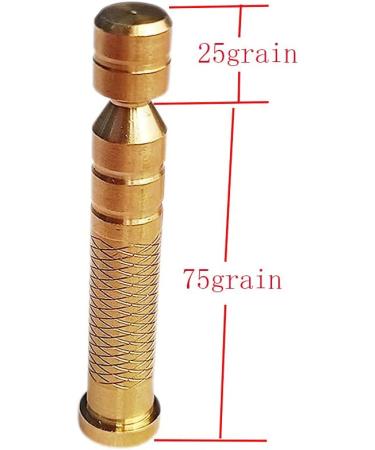 Yeseje Brass Arrow Inserts with Embossed Surface for .245 Inner Diameter Carbon Arrows - 12 Pack, 100 Grain - Buy Online on GoSupps.com