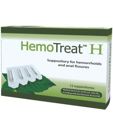 HemoTreat H Haemorrhoid Suppositories to Quickly Improve The Discomfort of Hemorrhoids Soothing Relief Piles Treatment