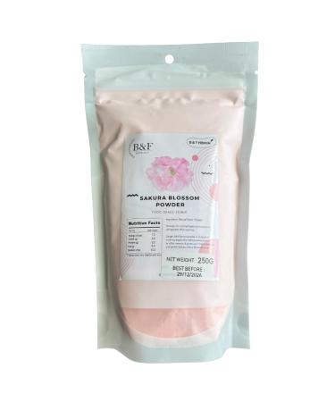 ALIBOOSTER Sakura Blossom Powder 250g - Cherry Blossom Powder - Food Grade - Natural Ingredient for Japanese Pastries Drinks and Desser