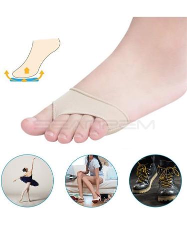 Buy Anti-Grinding Forefoot Pillow & Silicone Toe Pad for Ballet Dance | Pain Relief Sock Inserts - Small Beige - Buy Online on GoSupps.com