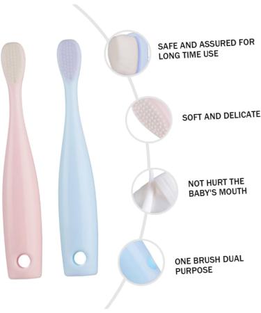 Sewoart 2-Pack Baby Toothbrushes | Soft Manual Toothbrushes for Gentle Cleaning | Child Safe PP Detergent Fur - Buy Online on GoSupps.com