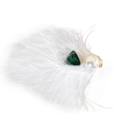 xbiez Girls Hair Clip Sparkly Hairpin Y2K Bunches Headdress Hair Accessories Feather Large Crystal Duckbill Clip Hairpin 3 - Buy Online on GoSupps.com