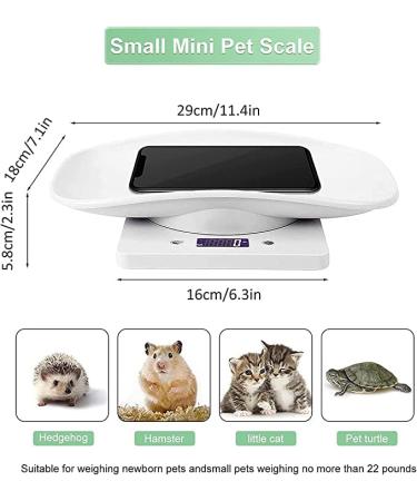 Digital Pet Scale Small Animal Scale with LCD Display Digital Food Scale Multifunction Small Puppy Kitten Scale Max Weighing 10kg/22lb for Kitten/Puppy/Hamster/Hedgehog/Tortoise/Food - Buy Online on GoSupps.com