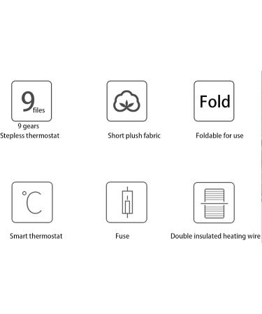 VVHuda Intelligent Heating Blanket - Fast Heating Flame-Retardant Perfect for Home & Office | Red & Pink 39.5x17.7in & 39.9x23.6in - Ideal Gift - Buy Online on GoSupps.com