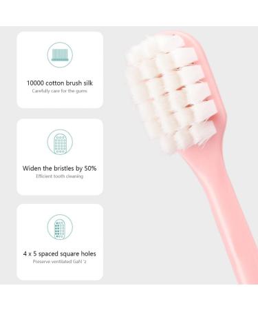 Gatuida Manual Toothbrush Set - 4 Soft Cotton Brushes for Kids | Miss Soft Fur Electric Toothbrush - Buy Online on GoSupps.com
