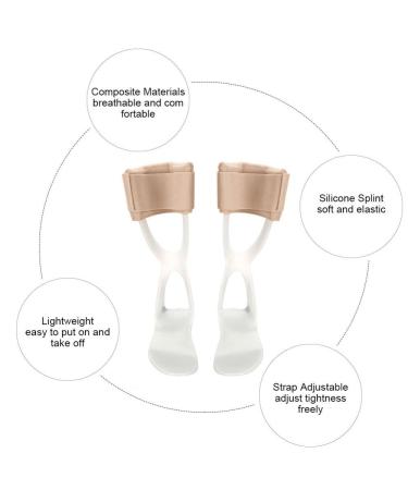 Foot Drop Orthosis Ankle Brace - FDA Approved Splint for Right Foot | M Size (39-45 m) - Best Support for Foot Drop Posture - Buy Online on GoSupps.com