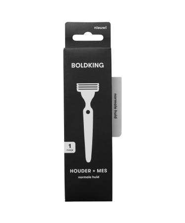 BOLDKING RAZOR FOR MEN | blade for normal skin | flexible with 3-layer razor blades | safety for beard head shoulders back intimate shaving | wet razor with suction cup holder