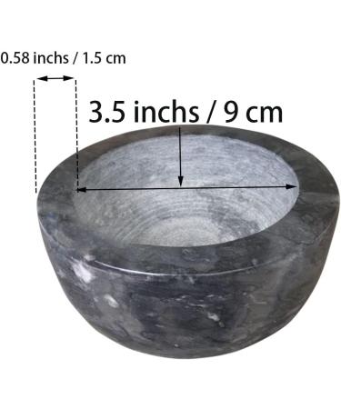 Handmade Black Marble Rasi Bowl for Men | Yepmlrt Shaving Soap & Cream Bowl | Premium Foam Cups with Inner Grooves - Buy Online on GoSupps.com