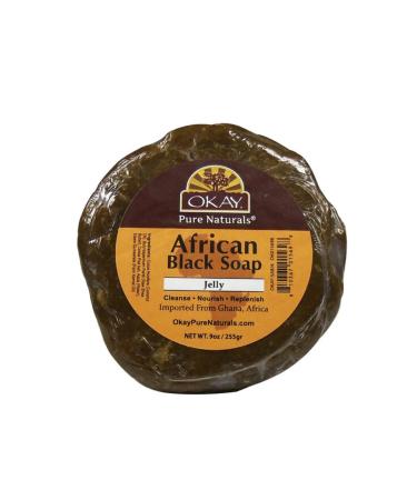 African Black Jelly Soap 9oz with Ghana Shea Butter - 9 Ounce (Pack of 1) - Buy Online on GoSupps.com