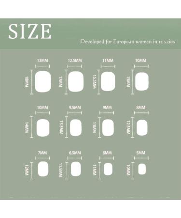Sethexy Short Square Green False Nails - Glossy Pure Color Collection | 24Pcs Full Cover Acrylic Stick on Nails for Women and Girls - Matcha Green - Buy Online on GoSupps.com