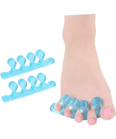 Hemoton Silicone Gel Toe Separators - 1 Pair | Valgus Adjuster Orthotics for Men and Women | Blue Toe Divider for Toe Stretching and Alignment - Buy Online on GoSupps.com