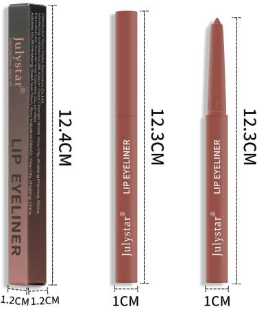 Julystar Waterproof Sweatproof and Auto-fading Matte Multi-color Decorative Lip Pencil (03#) - Buy Online on GoSupps.com