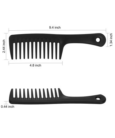 Kmchilj Anti-Knotting Wide Tooth Comb - Suitable for Wet and Dry Hair - Reduce Hair Loss - Anti-Static and Durable - Large Hair Tangling Comb (Black) - Buy Online on GoSupps.com