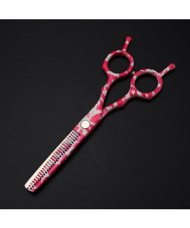 Professional 5.5 Inch Pink Hair Cutting Scissors Set - Steel & Ceramic Thinning Shears for Barbers & Hairdressers | International Shipping Available - Buy Online on GoSupps.com