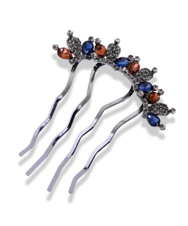 Hanfu Styling Accessory Hanfu Hair Ornaments 9cm Crystal Flower Hair Comb Wedding Hair Accessories Banquest Peacock Butterfly Hair Clip