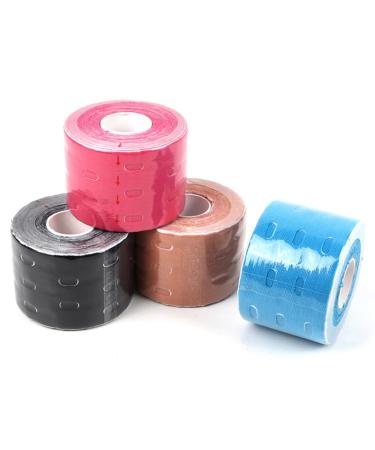 RooRuns Kinesiology Tape (1 Roll) Original Cotton Elastic Premium Athletic Tape Hypoallergenic and Waterproof K Tape for Muscle Pain Relief and Joint Support Black