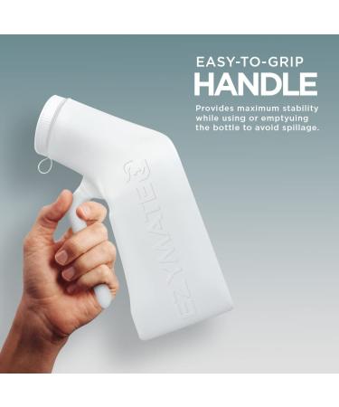 EZYMATE 1000ml Portable Urinal for Men | Spill Proof Male Urine Bottle with Screw Cap Lid | Ideal for Hospitals, Emergencies, and Travel - Buy Online on GoSupps.com