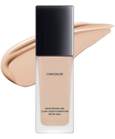 Fond de teint liquide pour femme Over 60 - Imperm able - Pour peaux matures - Effet anti- ge avec finition mate et r gulation de l'huile - L ger et durable (C)