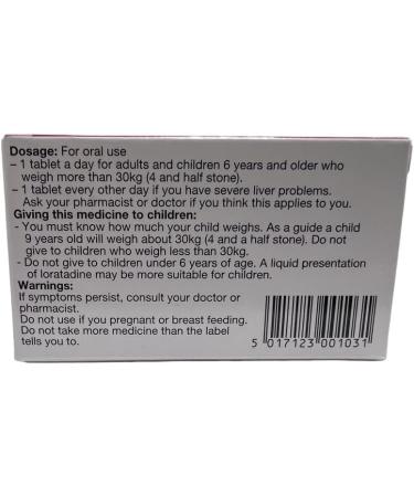 Loratadine 10mg Allergy Relief | 30 Tablets | GSL Crescent - Buy Online on GoSupps.com