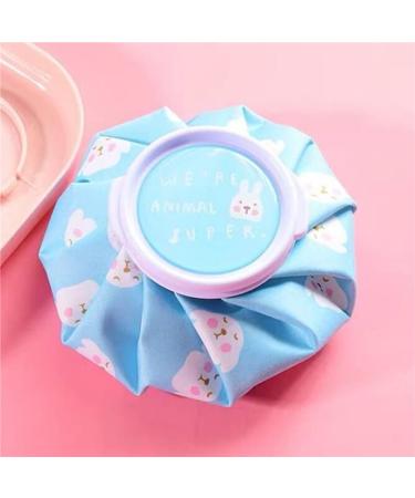 JIAWEIIY Cartoon Hot Water Bottle Bag Dual Use Summer Ice Bag Reusable Knee Head Leg Relief Pain Ice Bag Hand Warmer Household Items (D)