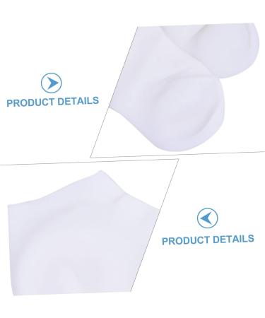minkissy 1 Pair Protective Socks Silicone Socks Moisturizing Socks Silicone Heel Socks Foot Exfoliator Sock Spa Socks Sebs White Anti Dry Sock Foot Care Sock for Rough Skin Foot - Buy Online on GoSupps.com