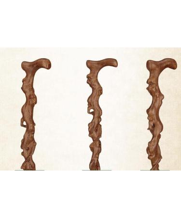 Crutch Mahogany Wood Wooden Wings Old Crutches Elderly Cane Retro New Year Birthday of Ganoderma lucidum WoodenCanes for Men and Women It's so Kind of You Safehappy - Buy Online on GoSupps.com