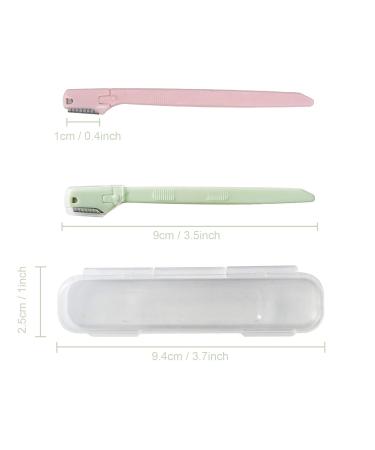 Buy Eyebrow Razors (4 Pack) - Multi-Purpose Dermaplaning Tool for Men & Women | Precision Trimming & Shaving with Storage Box - Buy Online on GoSupps.com