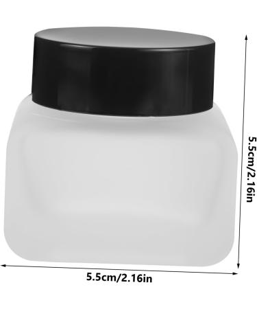 HONMEET 50ml Glass Jar Face Cream Jar Empty Refillable Cosmetic Jars Empty Cream Jar Frosted Glass Jars Tiny Jars with Lids Lotion Jar Body Butter Jars Sample Jars Travel Square Small Jar - Buy Online on GoSupps.com