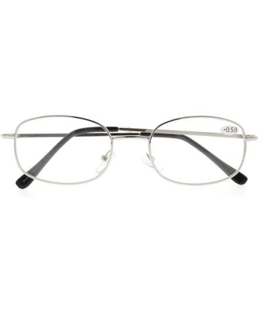 Eyekepper Metal Frame Reading Glasses - 4-Piece Mixed Set with Spring Hinges +1.00 | Trendy & Comfortable Eyewear - Buy Online on GoSupps.com