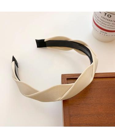 4 Pieces Braided Headband for Women Girls Wide Hairband Fashion Non Slip Hairhoop Weaving Shape Accessories Solid Colors Trendy Headbands - Buy Online on GoSupps.com