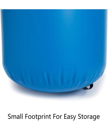 Minetom Air Roll 100cm Inflatable Yoga Roll - Air Barrel Gym Column with Pump | Blue | International Shipping - Buy Online on GoSupps.com