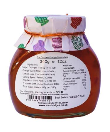 Mrs Bridges Dundee Orange Marmalade - 12oz Jar | Premium Quality Marmalade - Buy Online on GoSupps.com