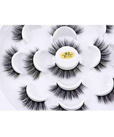 HBZGTLAD 7 Pairs 3D Mink Hair False Eyelashes - Handmade Criss-Cross Wispy Lashes for Stunning Makeup - Buy Online on GoSupps.com