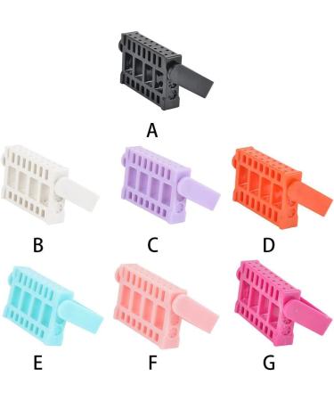AUklOPVZZ Nail Drill Bits Holder 16 Holes Lightweight Containers Storage Box Adjustable Showing Stands Manicure Drill Accessory Blue - Buy Online on GoSupps.com