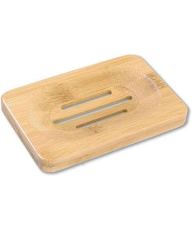 Ciieeo 4 Pcs Wooden Soap Dish Wooden Soap Rack Soap Sink Drying Holder Soap Placing Rack Soap Stand Rectangular Wood Soap Dish Wooden Soap Case Natural Wood Soap Drainer Bamboo Soap Tray - Buy Online on GoSupps.com