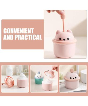 POPETPOP Whip Bubble Maker - Washing Face Bubble Maker Facial Foam Cup Face Wash Foam Maker Portable Washing Face Bubble Maker Pink - Buy Online on GoSupps.com
