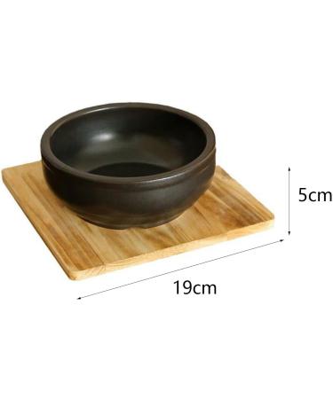 Ioensy Dolsot Bibimbap Bowl Korean Stone Pot Dolsot Pot Sizzling Hot Pot for Stews Kimchi Diameter 19cm - Buy Online on GoSupps.com