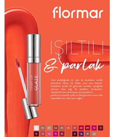 Flormar Lip Gloss - Dewy Lip Glaze Peach Smoothie | International Shipping Available | Buy Now! - Buy Online on GoSupps.com