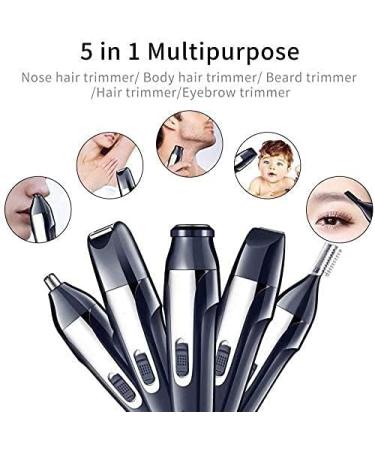 KouRy Electric Nose and Ear Trimmer for Men - IPX7 Waterproof Stainless Blades Portable & Multi-Purpose Hair Groomer - Buy Online on GoSupps.com